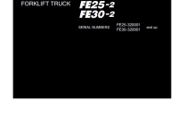 Shop Manual Xe Nâng FE25-2, FE30-2  Tài Liệu Sửa Chữa 