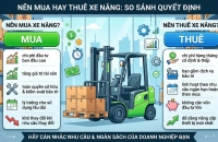 khi nào nên thuê xe nâng thay vì mua