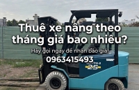 thuê xe nâng theo tháng giá bao nhiêu