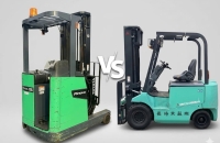 Xe nâng đứng lái và ngồi lái khác nhau gì