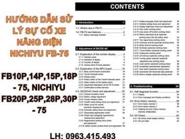 Mã lỗi xe nâng điện Nichiyu