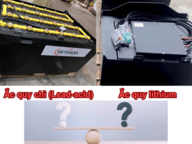 Bình điện xe nâng 48V: cấu tạo, giá bán và tuổi thọ