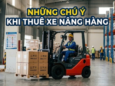 Thuê xe nâng cần lưu ý gì