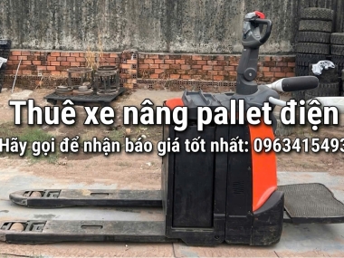 thuê xe nâng pallet điện