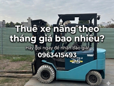 thuê xe nâng theo tháng giá bao nhiêu