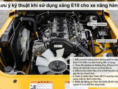 Xe Nâng Máy Xăng Nào Dùng Được Xăng E10