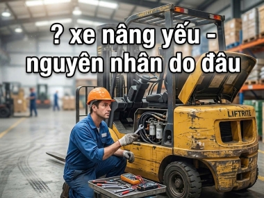 Xe nâng yếu – nguyên nhân phổ biến