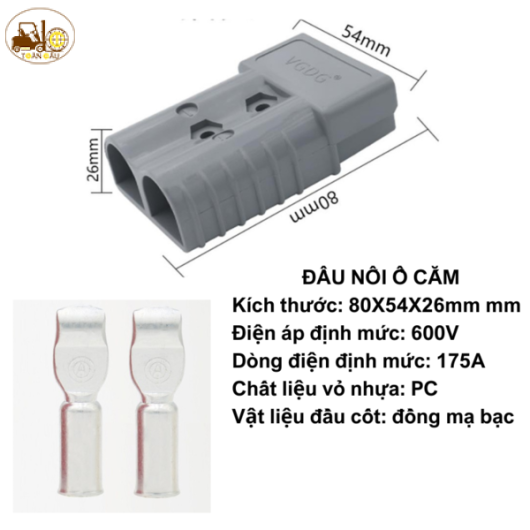 GIẮC SẠC XE NÂNG 175A  600V