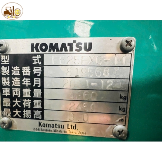 XE NÂNG ĐIỆN KOMATSU 2.5 TẤN -11