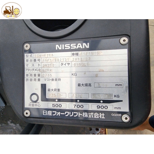 XE NÂNG DẦU NISSAN 1.5 TẤN